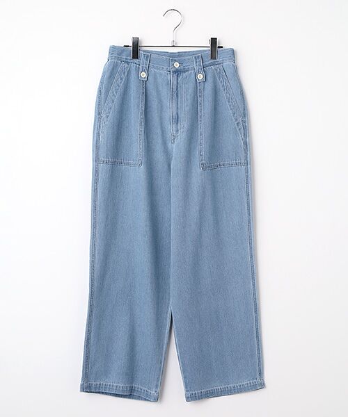 Harriss / ハリス デニムパンツ | 1タックベーカーパンツ（インクブルー）