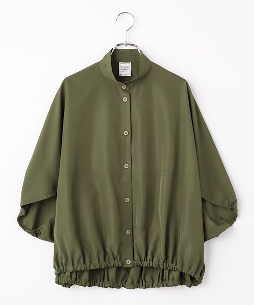 Harriss / ハリス シャツ・ブラウス | ポンチョシャツブルゾン（カーキグリーン）