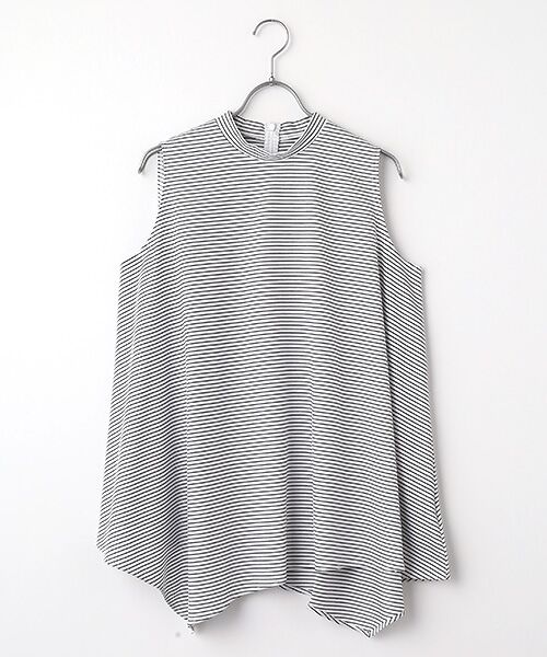 Harriss / ハリス カットソー | イレギュラーヘムトップス（オフホワイト）