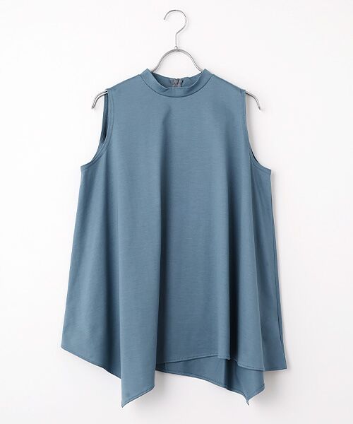 Harriss / ハリス カットソー | イレギュラーヘムトップス（サックスブルー）