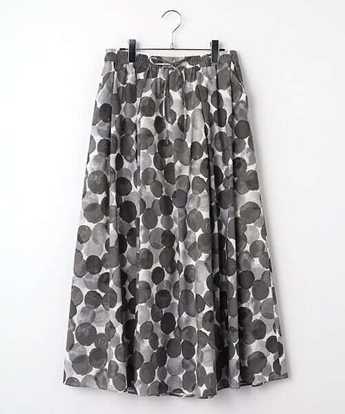 Harriss / ハリス ロング・マキシ丈スカート | タックギャザースカート（グレー）