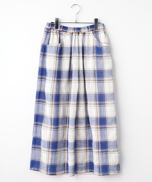 Harriss / ハリス ロング・マキシ丈スカート | ギャザースカート（ブルー）