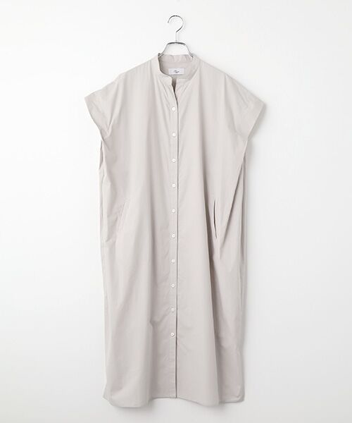 Harriss / ハリス ロング・マキシ丈ワンピース | シャツワンピース（ライトグレー）