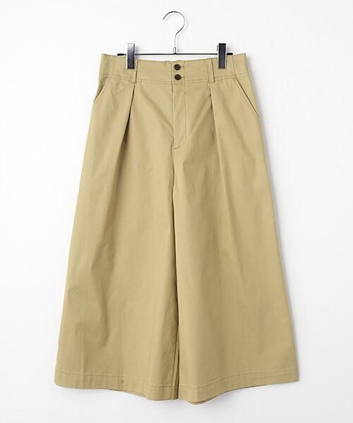 Harriss / ハリス ショート・ハーフ・半端丈パンツ | セミワイドクロップドパンツ（ベージュ）