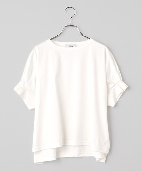 Harriss / ハリス カットソー | タックスリーブカットソープルオーバー（オフホワイト）