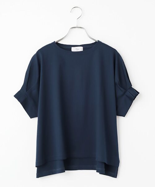 Harriss / ハリス カットソー | タックスリーブカットソープルオーバー（ネイビーブルー）