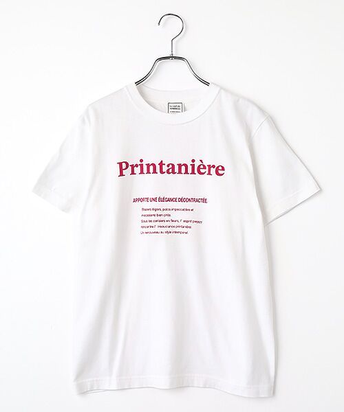 Harriss / ハリス Tシャツ | Printanièreプリント（ローズピンク）