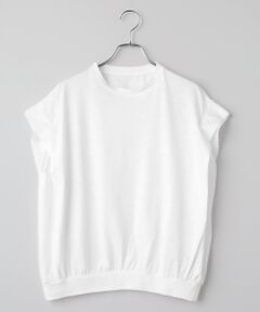 Harriss / ハリス カットソー | 異素材コンビ袖口タックカットソープルオーバー