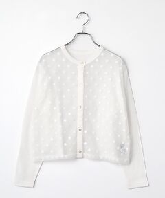 Harriss / ハリス カーディガン・ボレロ | 異素材コンビ2WAYカーディガン