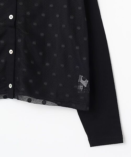 Harriss / ハリス カーディガン・ボレロ | 異素材コンビ2WAYカーディガン | 詳細4