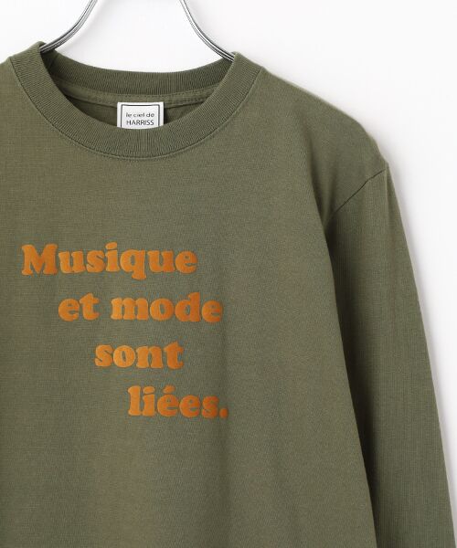 Harriss / ハリス Tシャツ | Musique est プリントL/Sティー | 詳細2