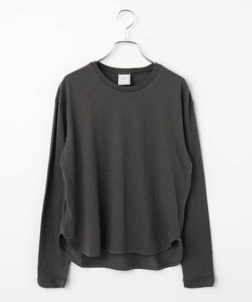 Harriss / ハリス カットソー | シャツテールTシャツ（チャコールグレー）