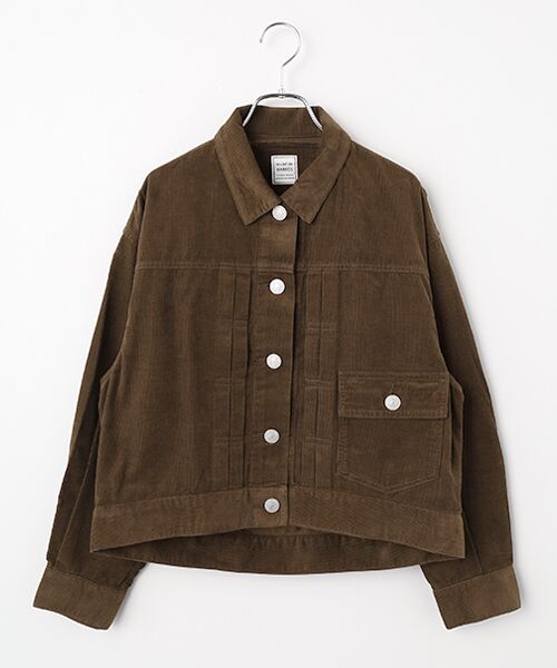 Harriss / ハリス ブルゾン | ビッグサイズヴィンテージスタイルタイルデニムジャケット（ブラウン）