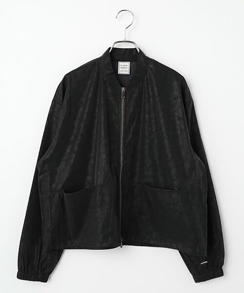 Harriss / ハリス ブルゾン | フェイクレザーショートブルゾン（ブラック）