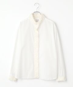 Harriss / ハリス シャツ・ブラウス | カットジャカードトリミングシャツ