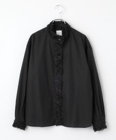 Harriss / ハリス シャツ・ブラウス | カットジャカードトリミングシャツ