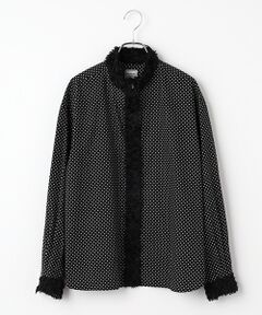 Harriss / ハリス シャツ・ブラウス | カットジャカードトリミングシャツ