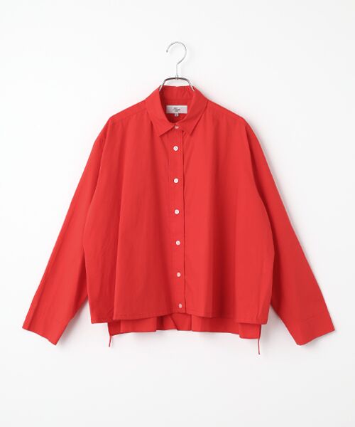 Harriss / ハリス シャツ・ブラウス | 裾ドローストリングシャツ（レッド）