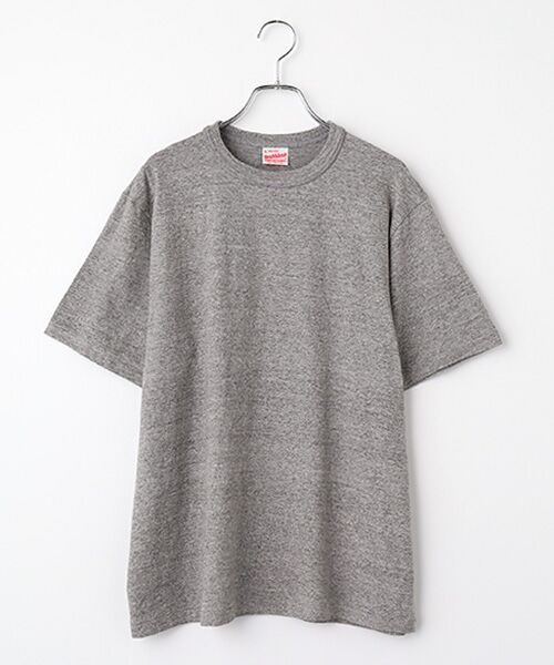 Healthknit / ヘルスニット Tシャツ | トンプキンス　クルーネック半袖Tシャツ（ヘザーグレー）