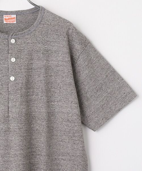 Healthknit / ヘルスニット Tシャツ | トンプキンス　ヘンリーネック半袖Tシャツ | 詳細5