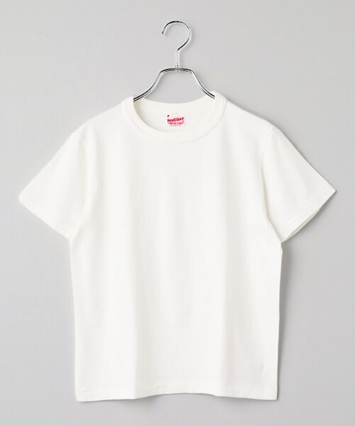 Healthknit / ヘルスニット Tシャツ | 【レディース】トンプキンス　クルーネック半袖Tシャツ（オフ）
