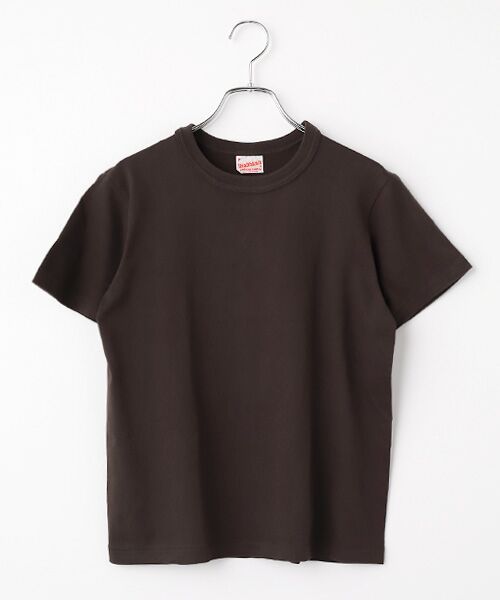 Healthknit / ヘルスニット Tシャツ | 【レディース】トンプキンス　クルーネック半袖Tシャツ（ヴィンテージブラック）