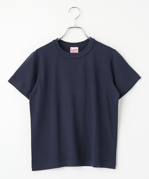 Healthknit / ヘルスニット Tシャツ | 【レディース】トンプキンス　クルーネック半袖Tシャツ（ネイビー）