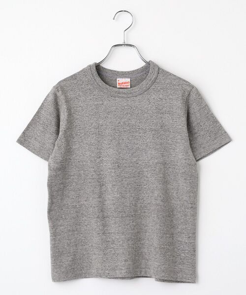 Healthknit / ヘルスニット Tシャツ | 【レディース】トンプキンス　クルーネック半袖Tシャツ（ヘザーグレー）