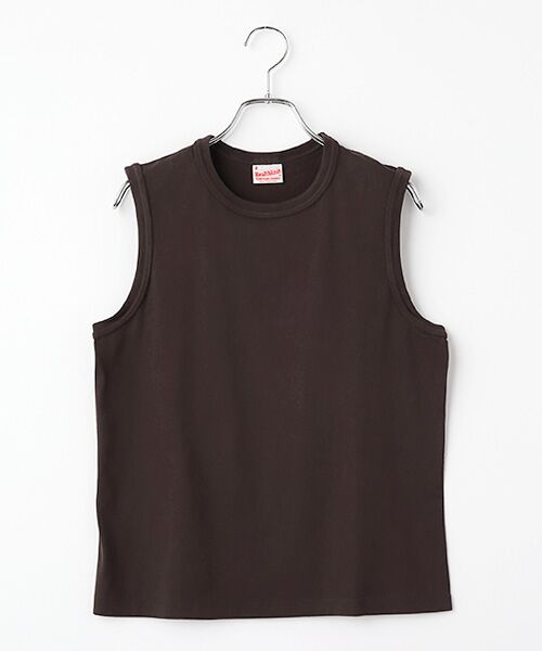 Healthknit / ヘルスニット Tシャツ | 【レディース】トンプキンス　ノースリーブ（ヴィンテージブラック）