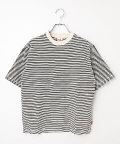 Healthknit / ヘルスニット Tシャツ | 【レディース】ナローボーダー　クルーネック半袖Tシャツ