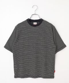 Healthknit / ヘルスニット Tシャツ | 【レディース】ナローボーダー　クルーネック半袖Tシャツ