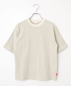 Healthknit / ヘルスニット Tシャツ | 【レディース】ナローボーダー　クルーネック半袖Tシャツ