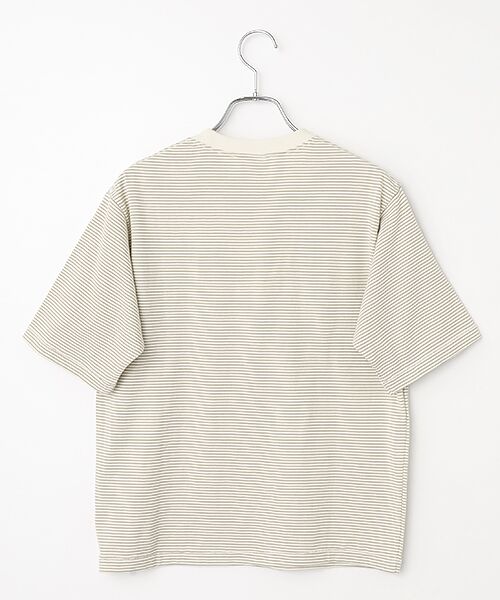 Healthknit / ヘルスニット Tシャツ | 【レディース】ナローボーダー　クルーネック半袖Tシャツ | 詳細3