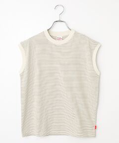 Healthknit / ヘルスニット Tシャツ | 【レディース】ナローボーダー　スリーブレス