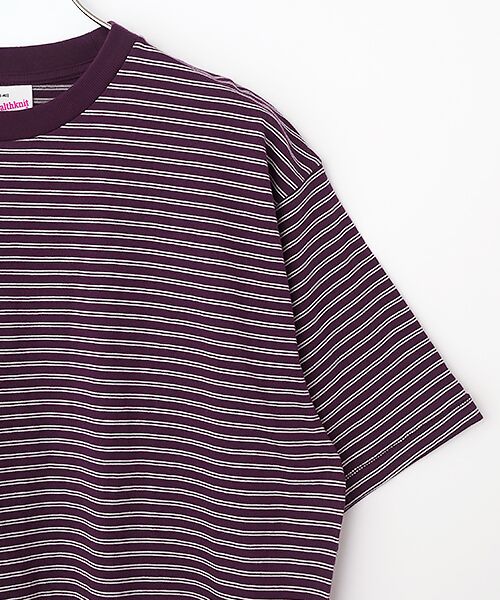 Healthknit / ヘルスニット Tシャツ | クラシックボーダー　クルーネック半袖Tシャツ | 詳細3