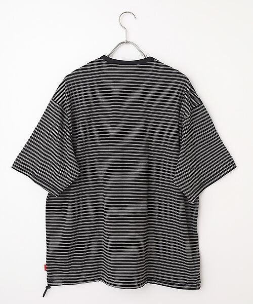 Healthknit / ヘルスニット Tシャツ | クラシックボーダー　ワイドヘンリーネック半袖Tシャツ | 詳細1