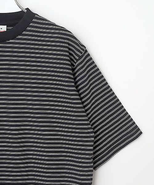 Healthknit / ヘルスニット Tシャツ | 【レディース】 クラシックボーダー　クルーネック半袖Tシャツ | 詳細2
