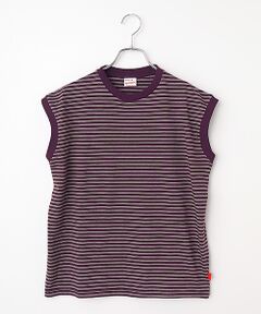 Healthknit / ヘルスニット Tシャツ | 【レディース】 クラシックボーダー　スリーブレス