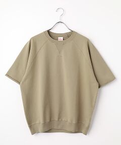 Healthknit / ヘルスニット スウェット | フェーデッドライトウェイトスウェット　カットオフクルーネック半袖