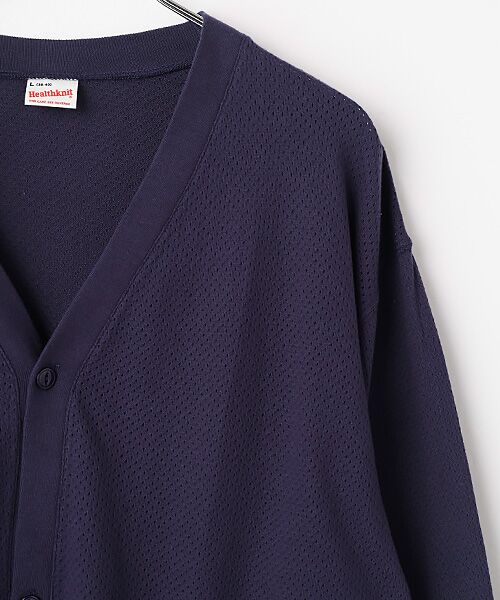 Healthknit / ヘルスニット カーディガン・ボレロ | U.S.コットンメッシュ　カーディガン長袖 | 詳細2