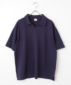 Healthknit / ヘルスニット カットソー | U.S.コットンメッシュ　スキッパーカラー半袖