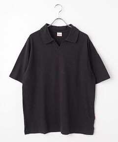 Healthknit / ヘルスニット カットソー | U.S.コットンメッシュ　スキッパーカラー半袖