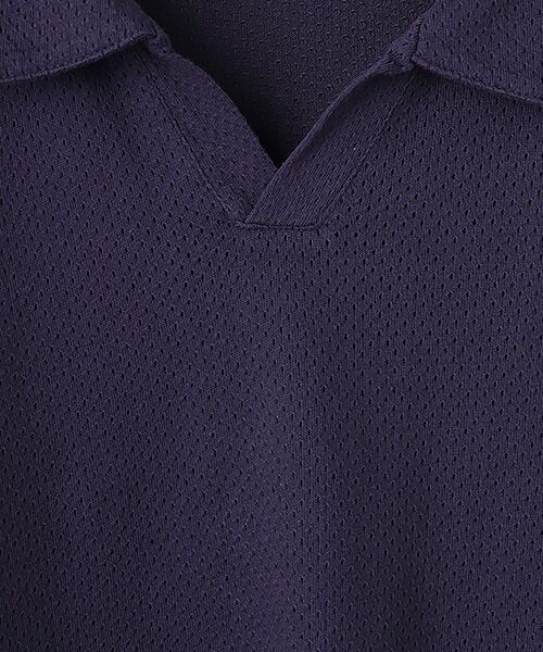Healthknit / ヘルスニット カットソー | U.S.コットンメッシュ　スキッパーカラー半袖 | 詳細1