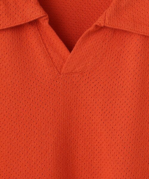 Healthknit / ヘルスニット カットソー | U.S.コットンメッシュ　スキッパーカラー半袖 | 詳細6