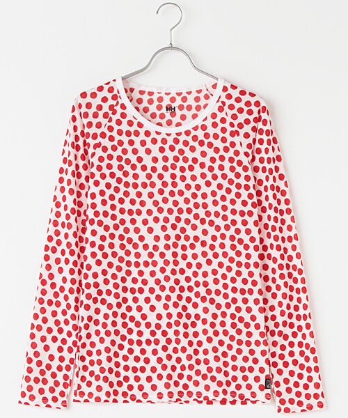 ＊＊HELLY HANSEN / ヘリーハンセン カットソー | ◎◆ノルディックフラワーカットソー（レッドドット）