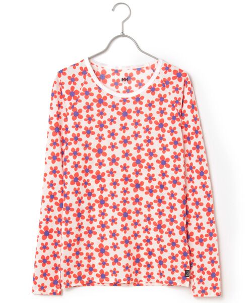 ＊＊HELLY HANSEN / ヘリーハンセン カットソー | ◎◆ノルディックフラワーカットソー（フラワーコーラルレッド）