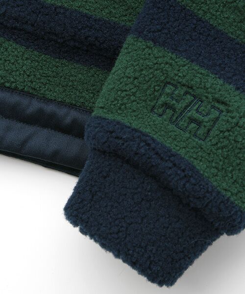 ＊3200＊ ヘリーハンセン オーランドジャケット　フーディー　パーカー　ボア　フリース　メンズ L　ボーダー　青　アウトドア　ウェア セール ボーダー オーランド フーディー （その他トップス