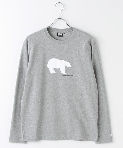 ＊＊HELLY HANSEN / ヘリーハンセン Tシャツ | L/S ベアー　ティー（Mグレー）
