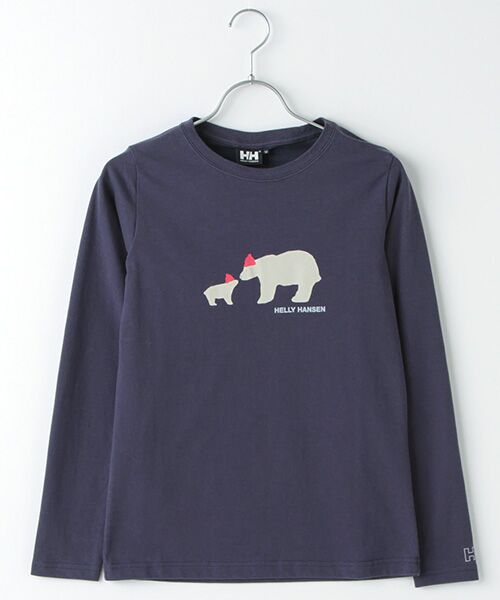 ＊＊HELLY HANSEN / ヘリーハンセン Tシャツ | W L/S BEAR TEE（Hブルー）