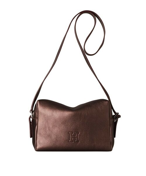 HIROFU / ヒロフ ショルダーバッグ | 【ヴィータ】レザーショルダーバッグ S 2WAY 本革(商品番号:P25-20020)(ブロンズウッド(108))